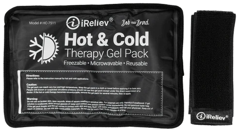 Premium Reusable Hot and Cold Therapy Gel Pack with Securement Straps