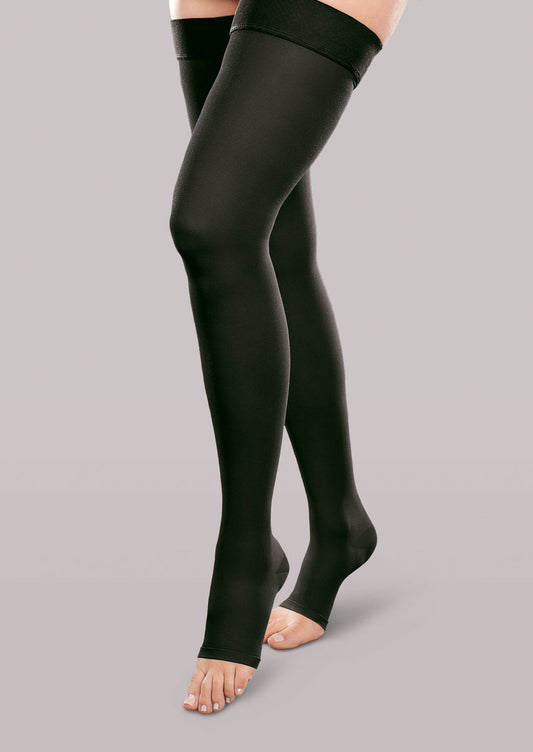 Unisex Moderate Support Open-Toe Thigh High