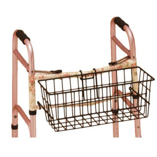 Basket For Folding Walker W/Liner Bk