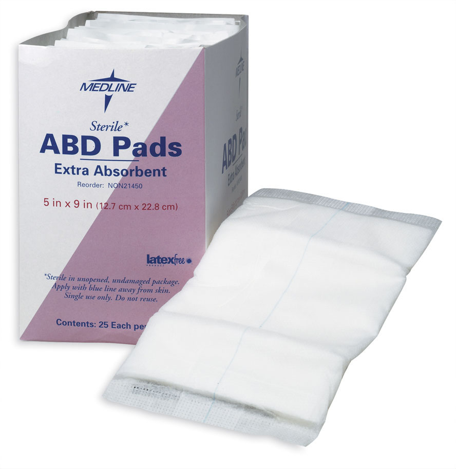 ABD Pads 5"x9" Sterile