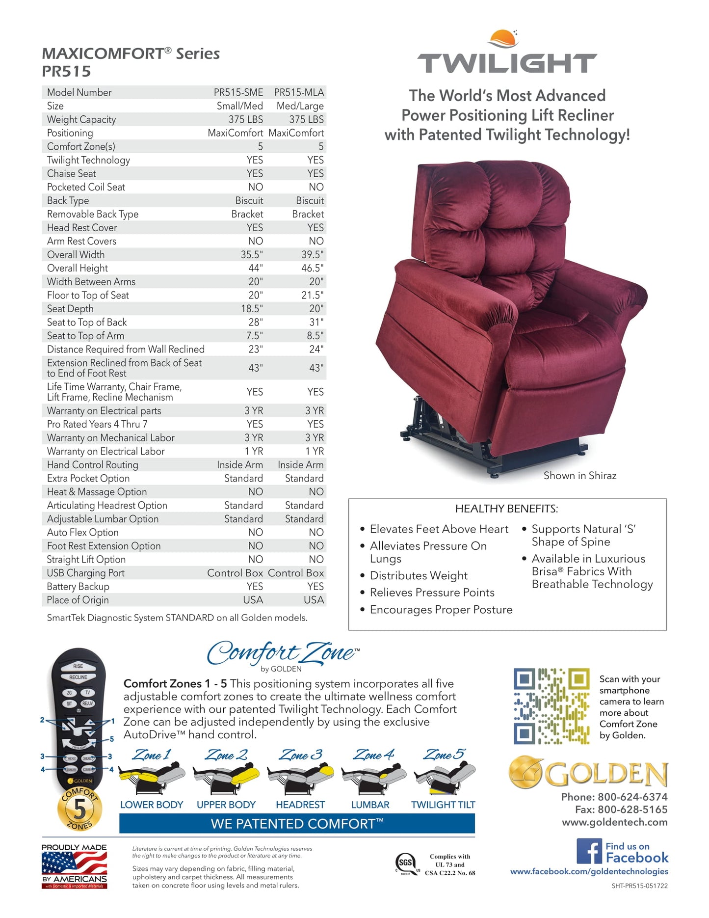 Cloud with TWILIGHT Power Lift Chair Recliner
