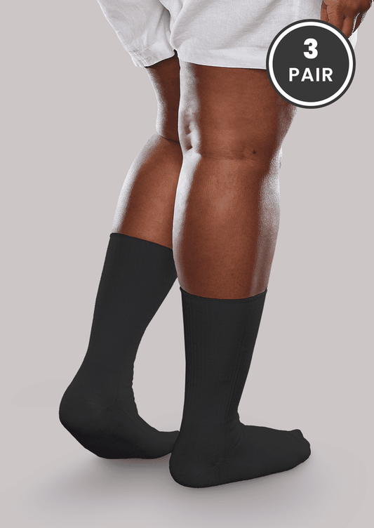 Seamless Crew Socks for Adults - 3 Pack SmartKnit
