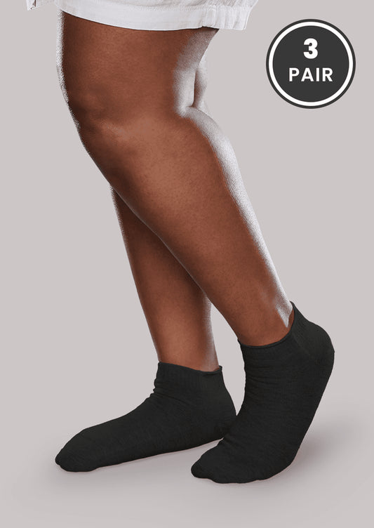 Seamless Mini Crew Socks for Adults - 3 Pack