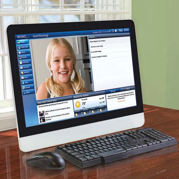 WOW Computer For Seniors With 22 Monitor MI MED Wow computer for seniors with 22 monitor mi med