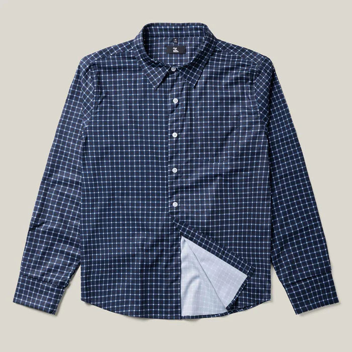 Relaxed-Fit Magnetic Button-Down Shirt for Men
