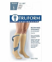 TruForm 15-20mmhg Below Knee Compression Stockings