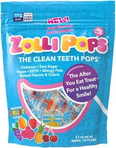 Zollipops Variety Fruit - 3.1oz Pouch (8/Display Tray)