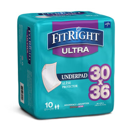 FitRight Ultra Disposable Underpads 30x36