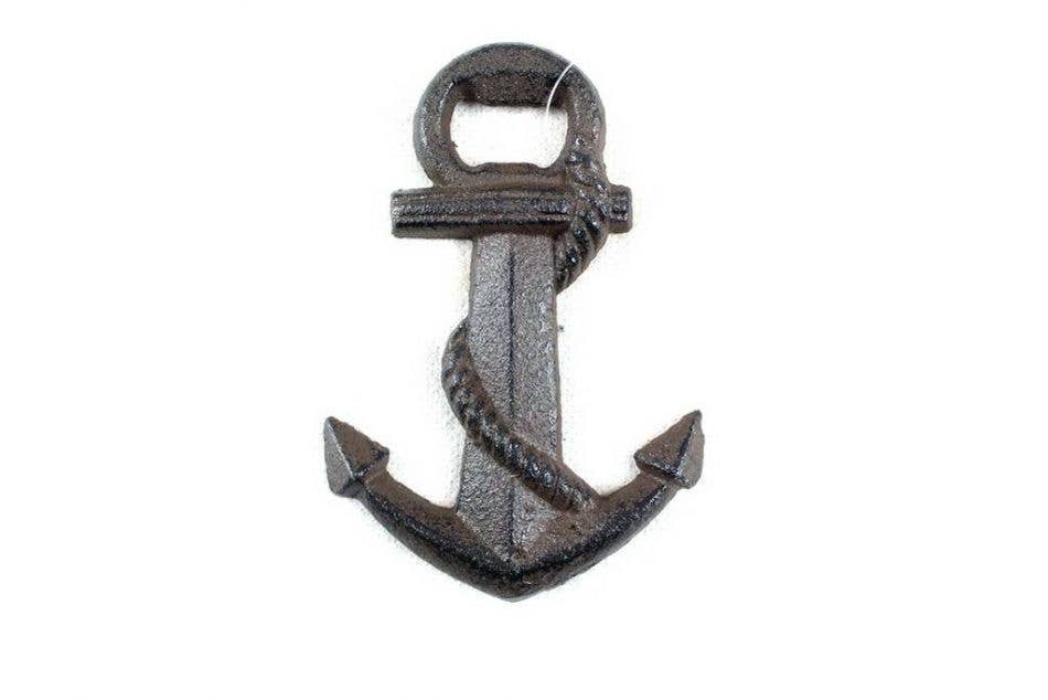 Cast Iron Anchor Bottle Opener 5"