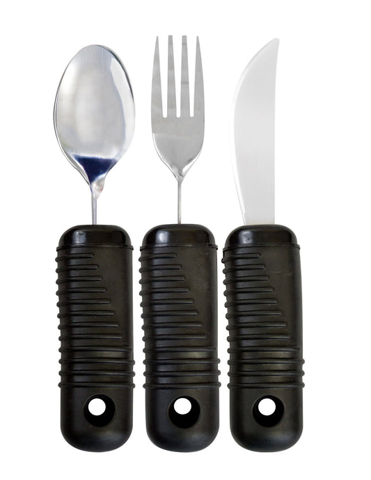 Bendable Utensil Set with Thick Rubber Grip